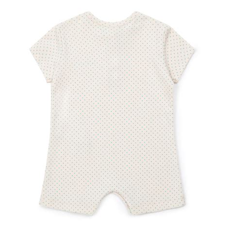 Cotton playsuit with polka